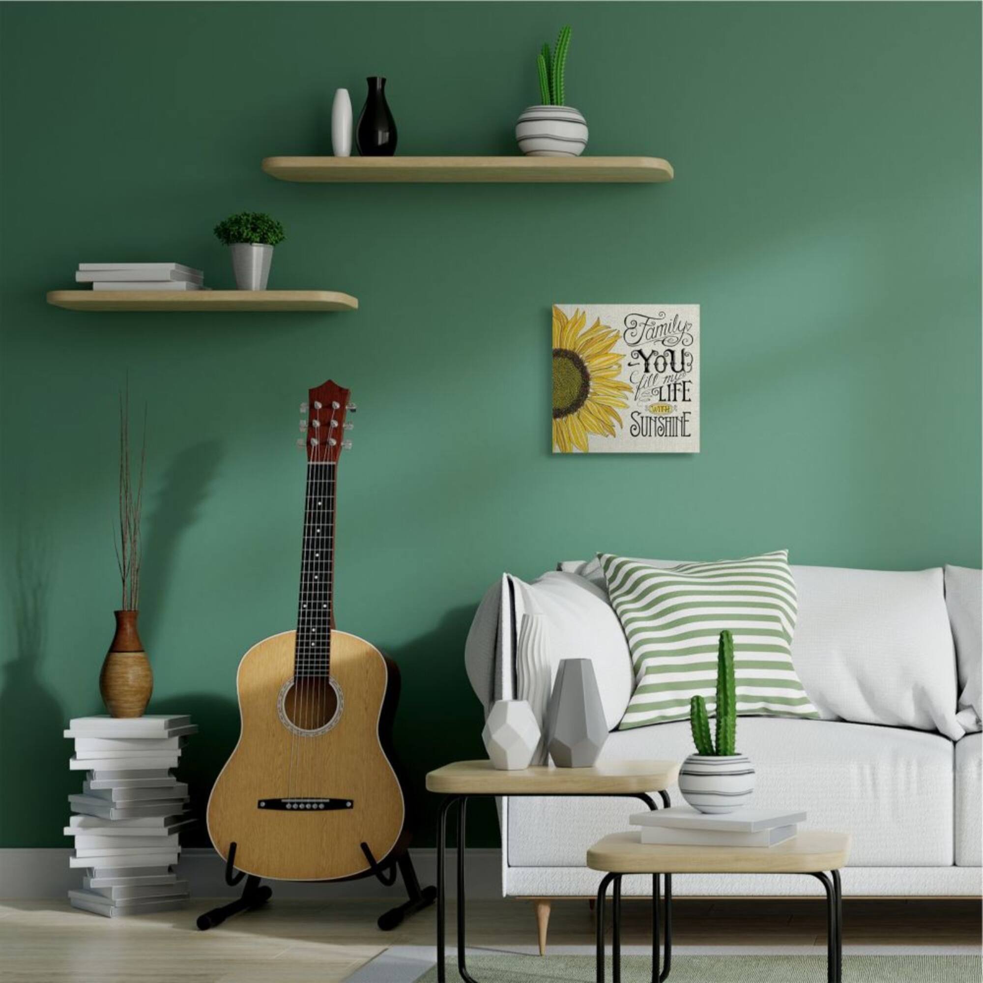 Stupell Industries You Fill My Life with Sunshine Canvas Wall Art